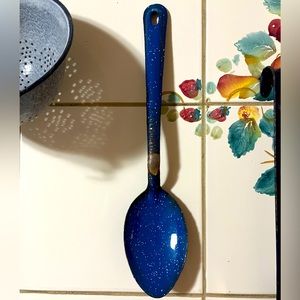 VTG Anthro Prop Speckled Ladle Decor